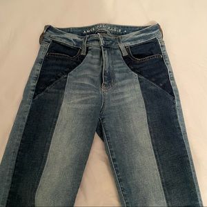 Two Tone American Eagle Jeans size 4 Long